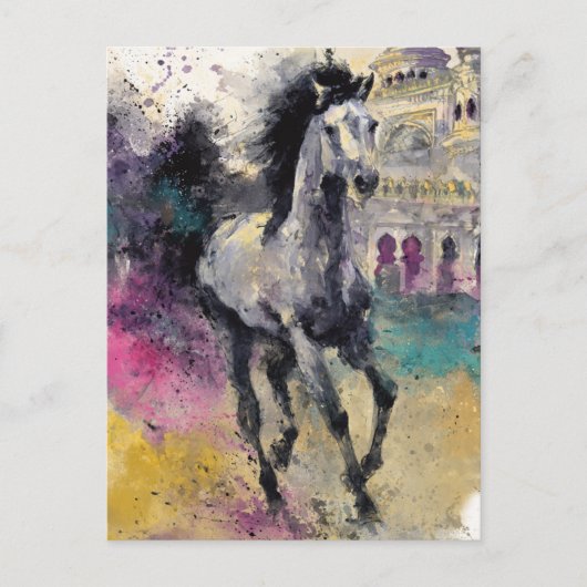 Carte Postale Un Beau Cheval (Devant)