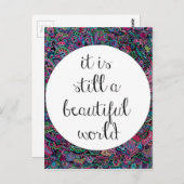 Carte Postale Un Beau Monde (Devant / Derrière)