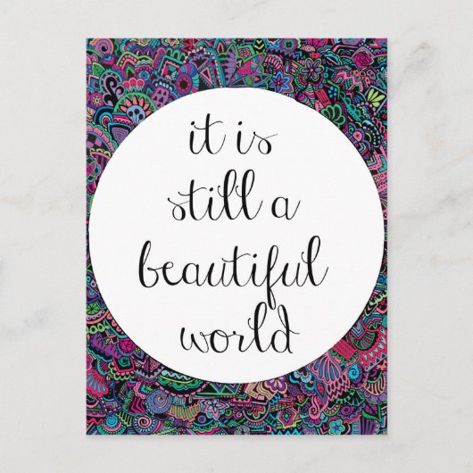 Carte Postale Un Beau Monde (Devant)