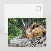 Carte Postale Un beau troll dort sous un arbre (Devant / Derrière)