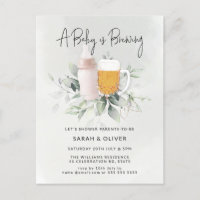 Un bébé brasse du Baby shower de fille vert