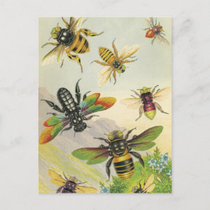 Carte postale Un Bevy de belles abeilles