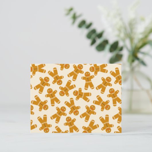 Carte Postale Un biscuit en pain d'épices (Debout devant)