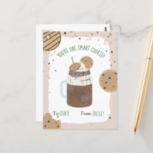 Carte Postale Un biscuit intelligent Crazy Milkshake Kids Valent