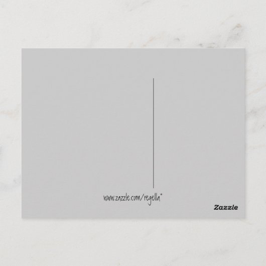 Carte Postale un bleuet (Dos)