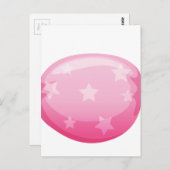 Carte Postale un bonbon rose (Devant / Derrière)