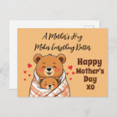 Carte Postale Un bras de mère rend tout mieux (Devant / Derrière)