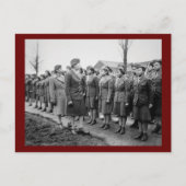 Carte Postale Un bureau américain en Afrique inspecte les troupe (Devant)