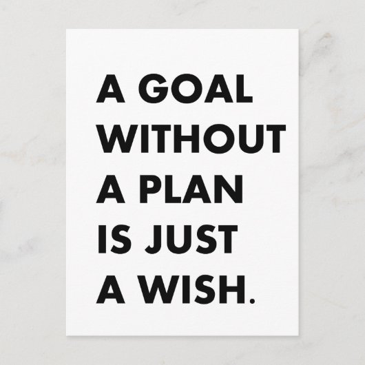 Carte Postale Un but sans plan (Devant)