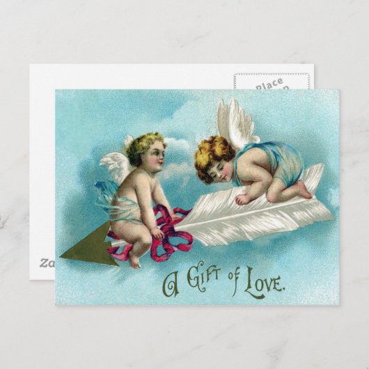 Carte Postale Un cadeau d'amour (Devant / Derrière)