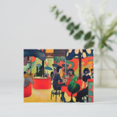 Carte Postale Un Café Super (Debout devant)