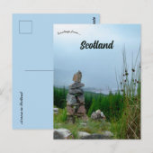 Carte Postale Un cairn en Écosse (Devant / Derrière)