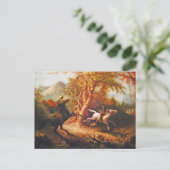 Carte Postale Un cavalier sans tête poursuivant la grue Ichabod (Debout devant)