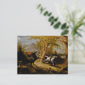 Carte Postale Un cavalier sans tête poursuivant la grue Ichabod (Debout devant)