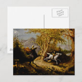 Carte Postale Un cavalier sans tête poursuivant la grue Ichabod (Devant / Derrière)