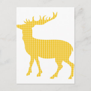 Carte Postale Un cerf à motifs modernes