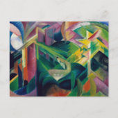 Carte Postale Un cerf dans un jardin de monastères par Franz Mar (Devant)