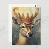 Carte Postale Un cerf royal (Devant / Derrière)