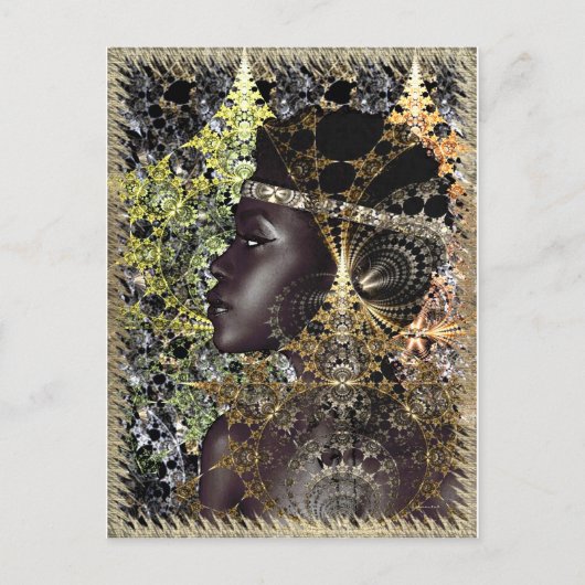 Carte Postale Un Chameleon de nuit Jungle (Devant)