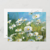 Carte Postale Un champ de saletés blanches (Devant / Derrière)