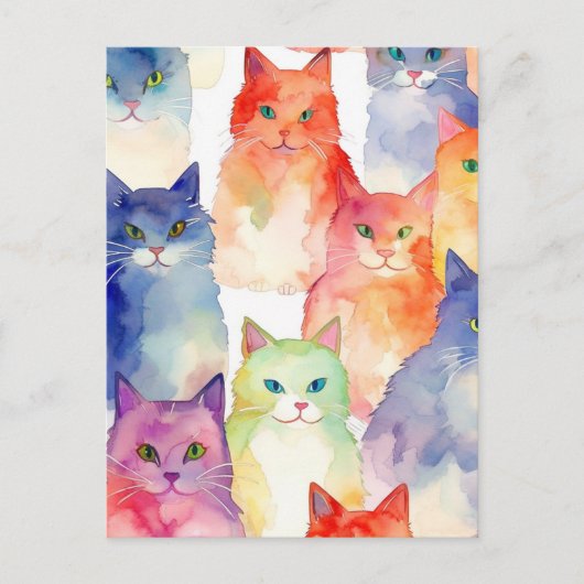 Carte Postale Un chaos de chats (Devant)