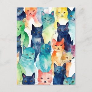Carte Postale Un chaos de chats