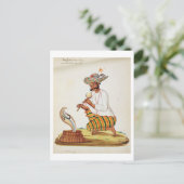 Carte Postale Un charmeur de serpent indien avec une Cobra, d'un (Debout devant)