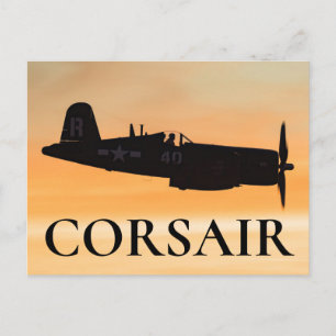 Carte Postale Un chasseur Vought F4U Corsair