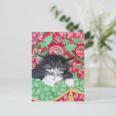 Carte Postale Un chat doué ! (Debout devant)