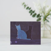 CARTE POSTALE UN CHAT ET SON OMBRE (Debout devant)