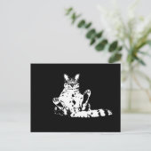 Carte Postale Un chat grincheux et drôle (Debout devant)