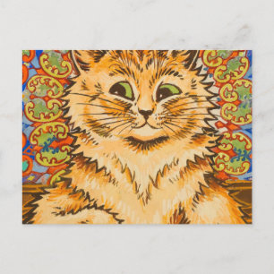 Carte Postale Un chat joue au piano par Louis Wai