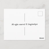 Carte Postale Un chat noir royal (Dos)