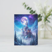 Carte Postale Un château en hiver (Debout devant)