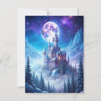 Carte Postale Un château en hiver