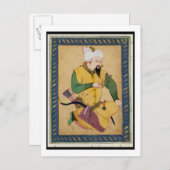 Carte Postale Un chef turkmène ou mongol tenant une flèche, de (Devant / Derrière)