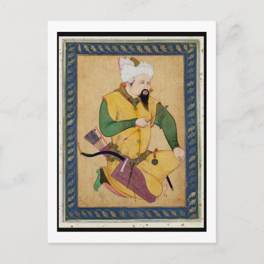 Carte Postale Un chef turkmène ou mongol tenant une flèche, de (Devant)