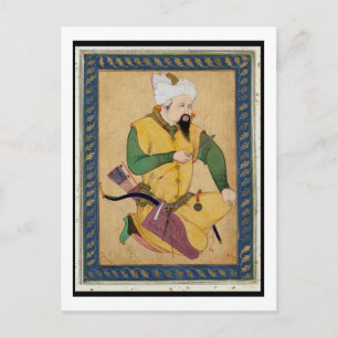 Carte Postale Un chef turkmène ou mongol tenant une flèche, de