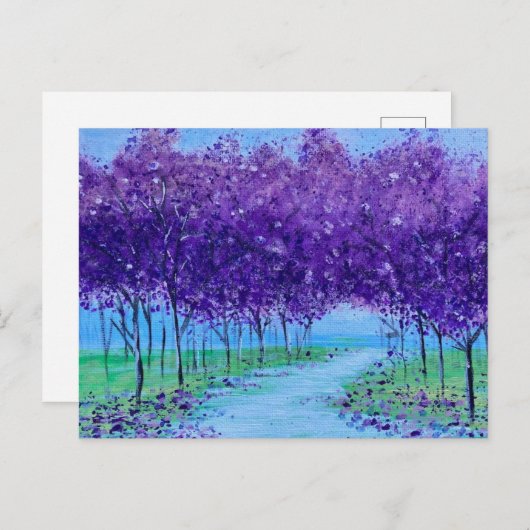 Carte Postale Un chemin (Devant / Derrière)