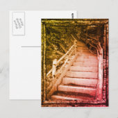 Carte Postale Un chemin sombre (Devant / Derrière)