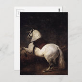 Carte Postale Un cheval blanc par Diego Velazquez (Devant / Derrière)