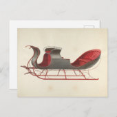 Carte Postale Un Cheval Sleigh Open - Fred Weiss (Devant / Derrière)