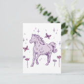 Carte Postale Un cheval violet (Debout devant)