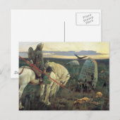 Carte Postale Un chevalier à la croisée des chemins (Devant / Derrière)