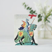 Carte Postale Un chevalier portant les bras de Vérone (Debout devant)