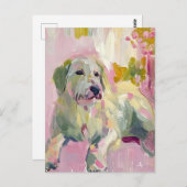 Carte Postale Un chien mignon (Devant / Derrière)