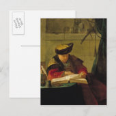 Carte Postale Un chimiste dans son laboratoire (Devant / Derrière)