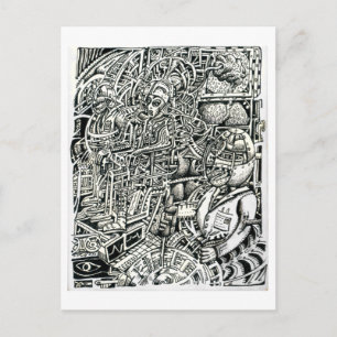 Carte Postale Un choc au système (chaise électrique)