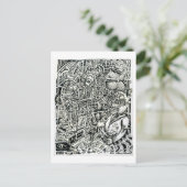 Carte Postale Un choc au système (chaise électrique) (Debout devant)