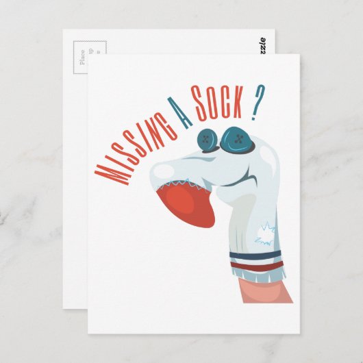 Carte Postale Un Choc Manquant ? (Devant / Derrière)